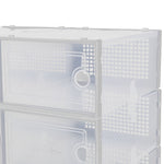 12x Stackable Shoe Storage Box Organiser White