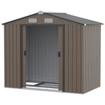 Garden Shed Storage Unit W/locking Door Floor Foundation | Brown