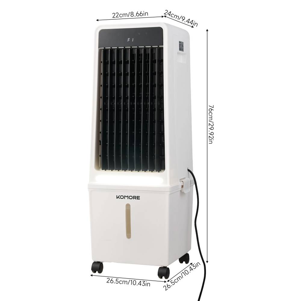 Mobile 14l Evaporative Air Cooler With Remote Control