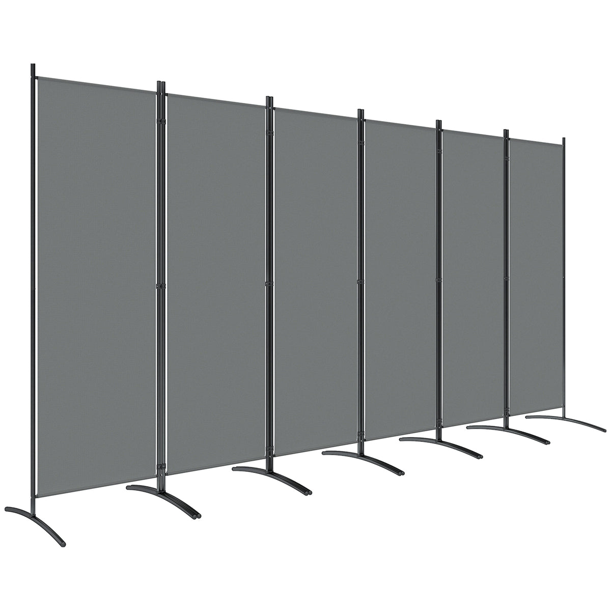 Outsunny Garden Privacy Screen Foldable 6 Panel Room Divider