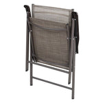 Metallic-frame And Fabric Foldable Chairs Set Of 4