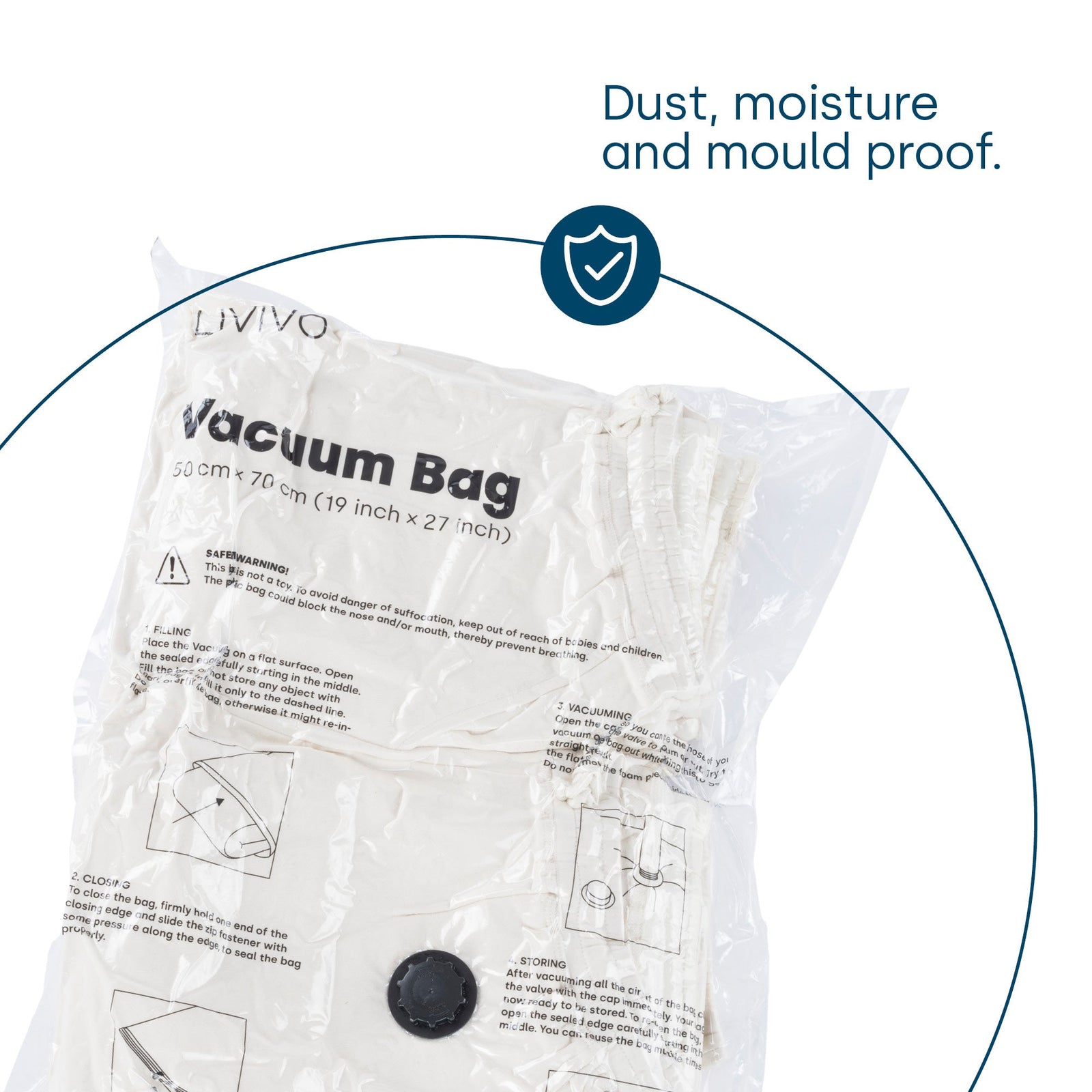 8 Pack Vacuum Bags - Black