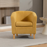 Millie Fabric Accent Chair | Yellow