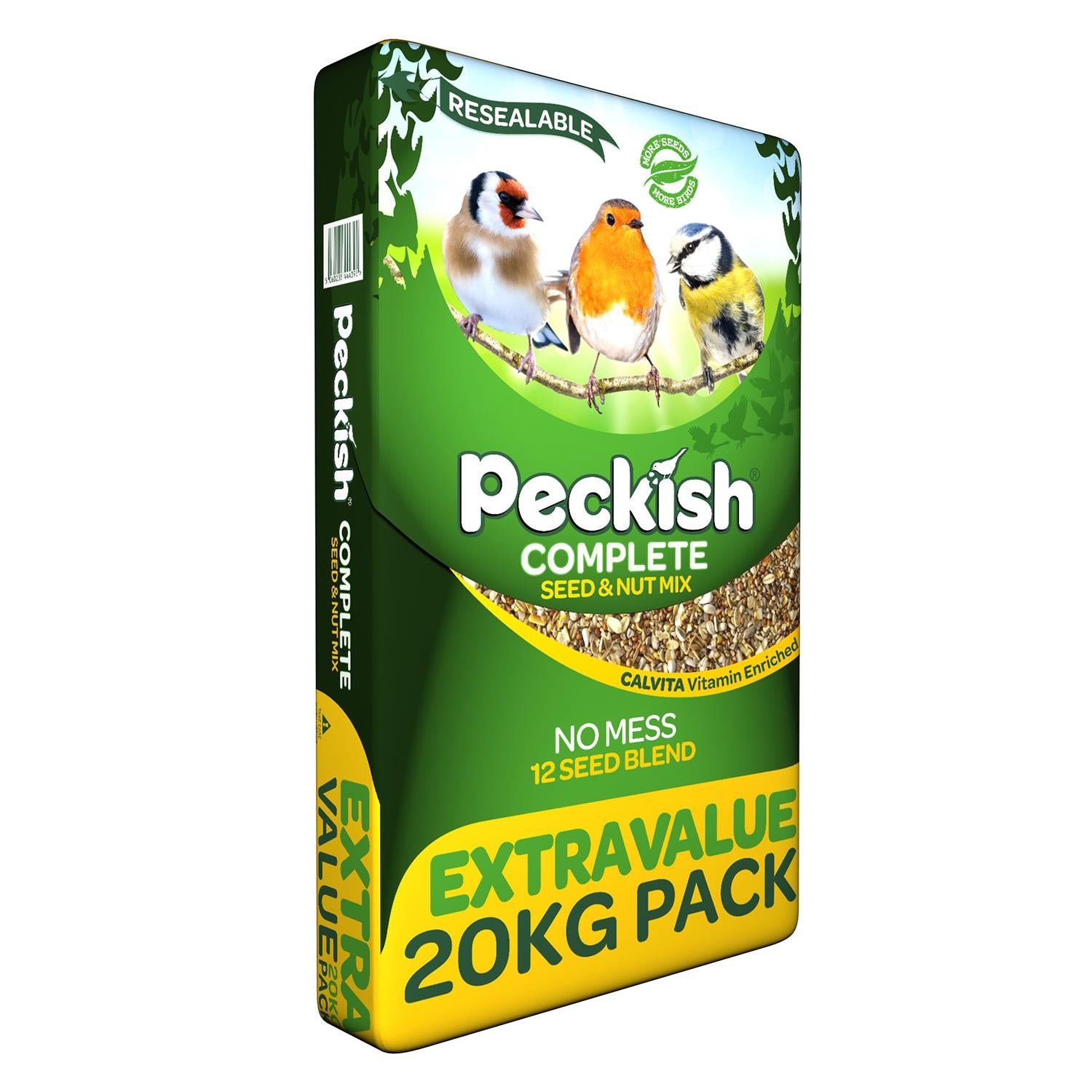 Complete Seed And Nut No Mess Wild Bird Food Mix, 20kg