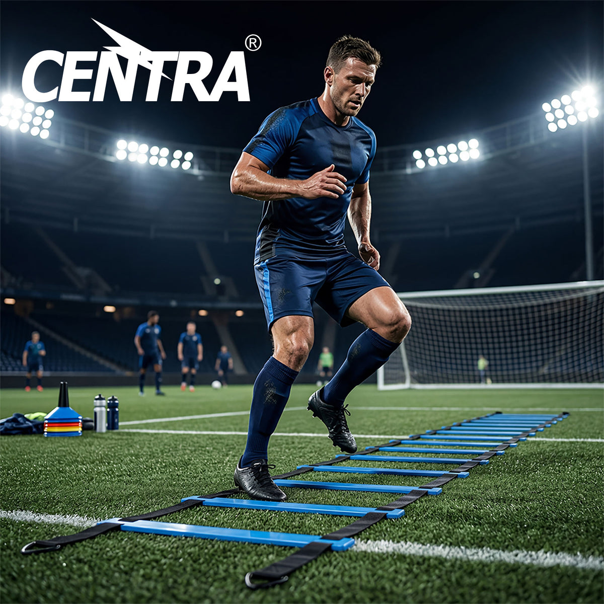Centra Football Agility Training Slalom Poles Speed Soccer Equipment