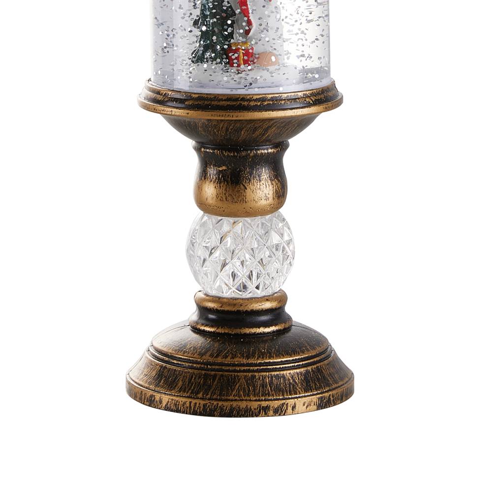 Christmas Led Candle Ornament With Snowman Design – Festive Holiday Decoration