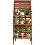 Three-tier Plant Rack Outdoor Organiser Unit Ladder Storage