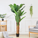180cm Artificial Plant Fake Banana Tree In Pot