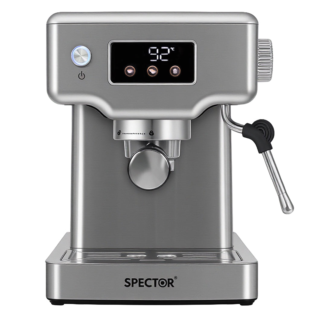 Spector 20 Bar Espresso Coffee Machine Maker Milk Frother Cappuccino Latte Cafe
