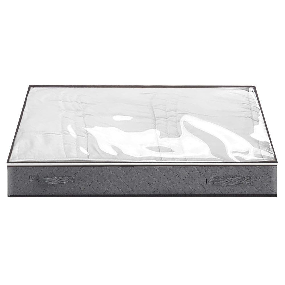 Fabric Clothes And Quilt Storage Box With Handles Foldable Organizer For Closet