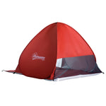 2-3 Person Pop Up Tent Camping Tent Sun Shade Shelter | Red
