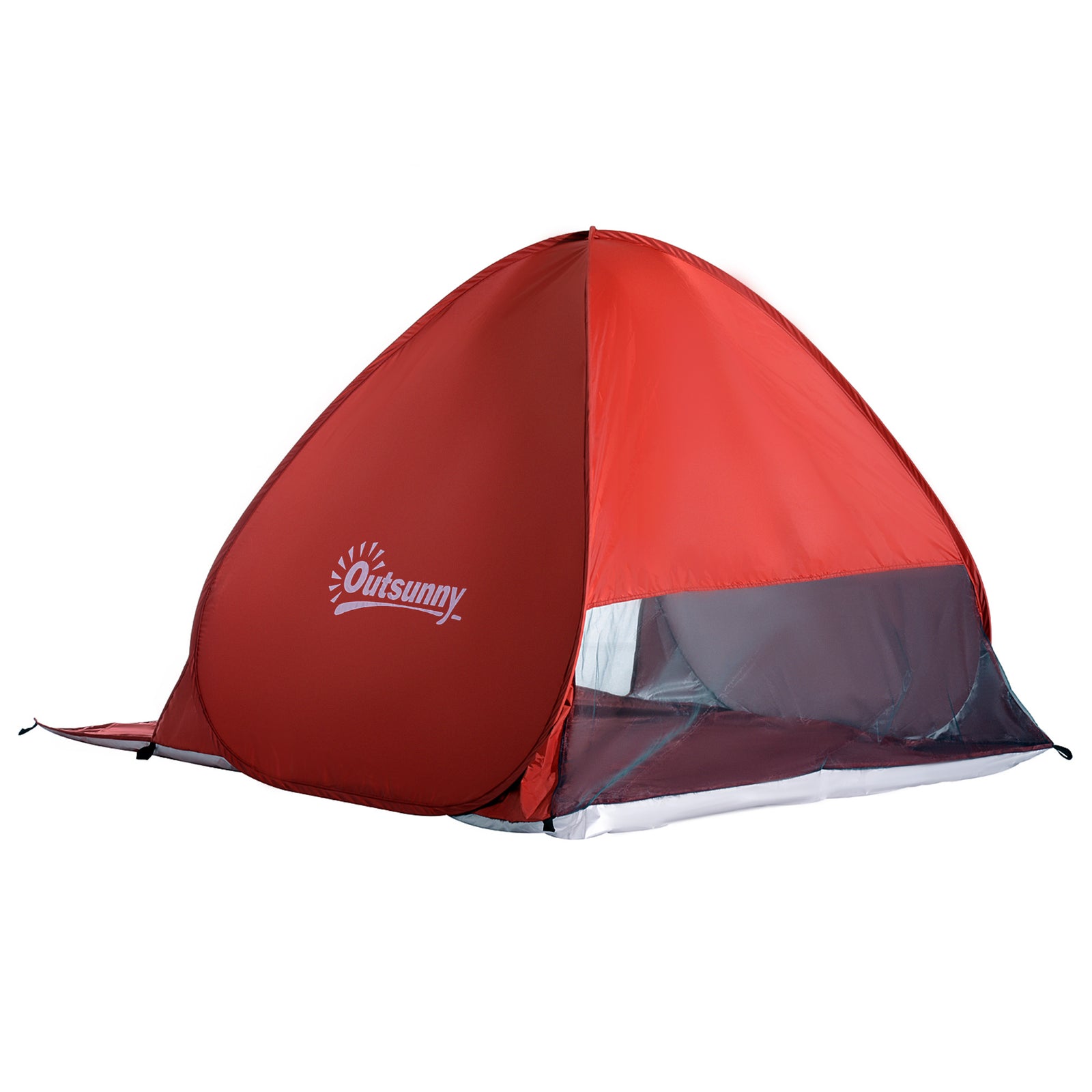 2-3 Person Pop Up Tent Camping Tent Sun Shade Shelter | Red