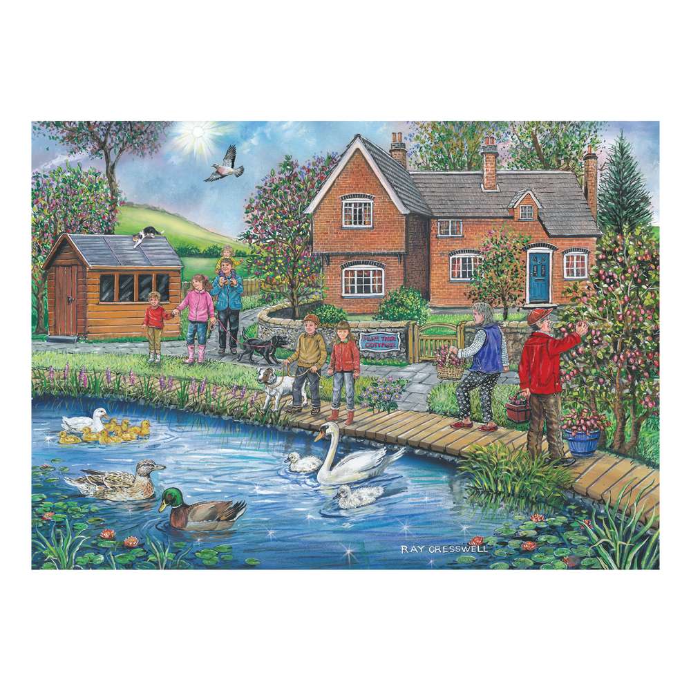 Plum Cottage Big 250 Piece Jigsaw Puzzle