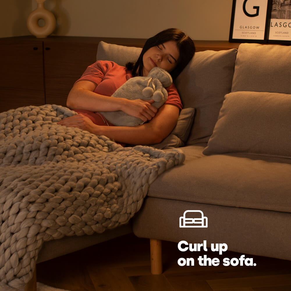Plush Hot Water Bottle | Gray