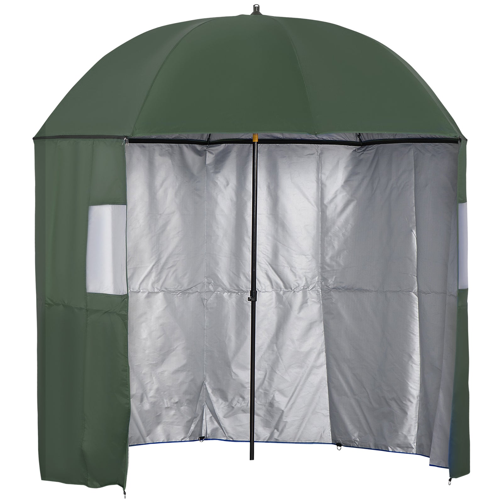 2m Fishing Umbrella With Tilt & Carry Bag - Green