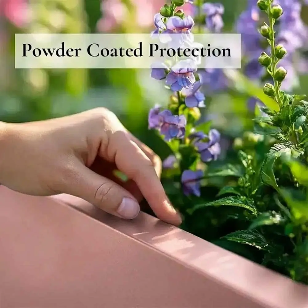 Zinc Galvanised Trough Planter | 100cm x 40cm x 40cm | Rose Gold