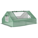 Mini Greenhouse With Zipped Windows 180x140x80cm