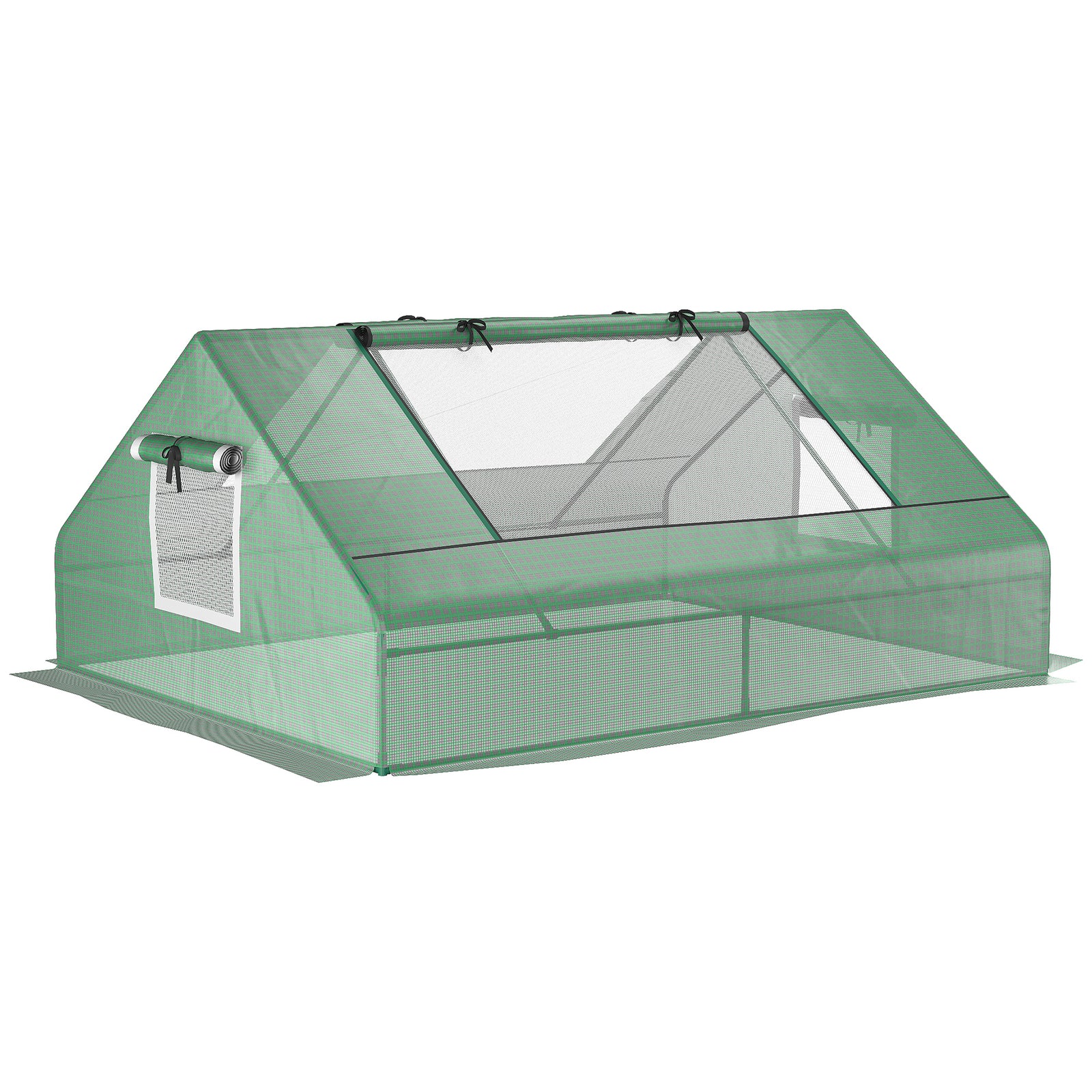 Mini Greenhouse With Zipped Windows 180x140x80cm