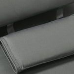 Garden Sun Lounger Chair Cushion Reclining Relaxer Outdoor | Gray