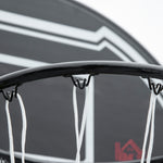 Adjustable Basketball Hoop And Stand 1.6-2.1m Black | Black