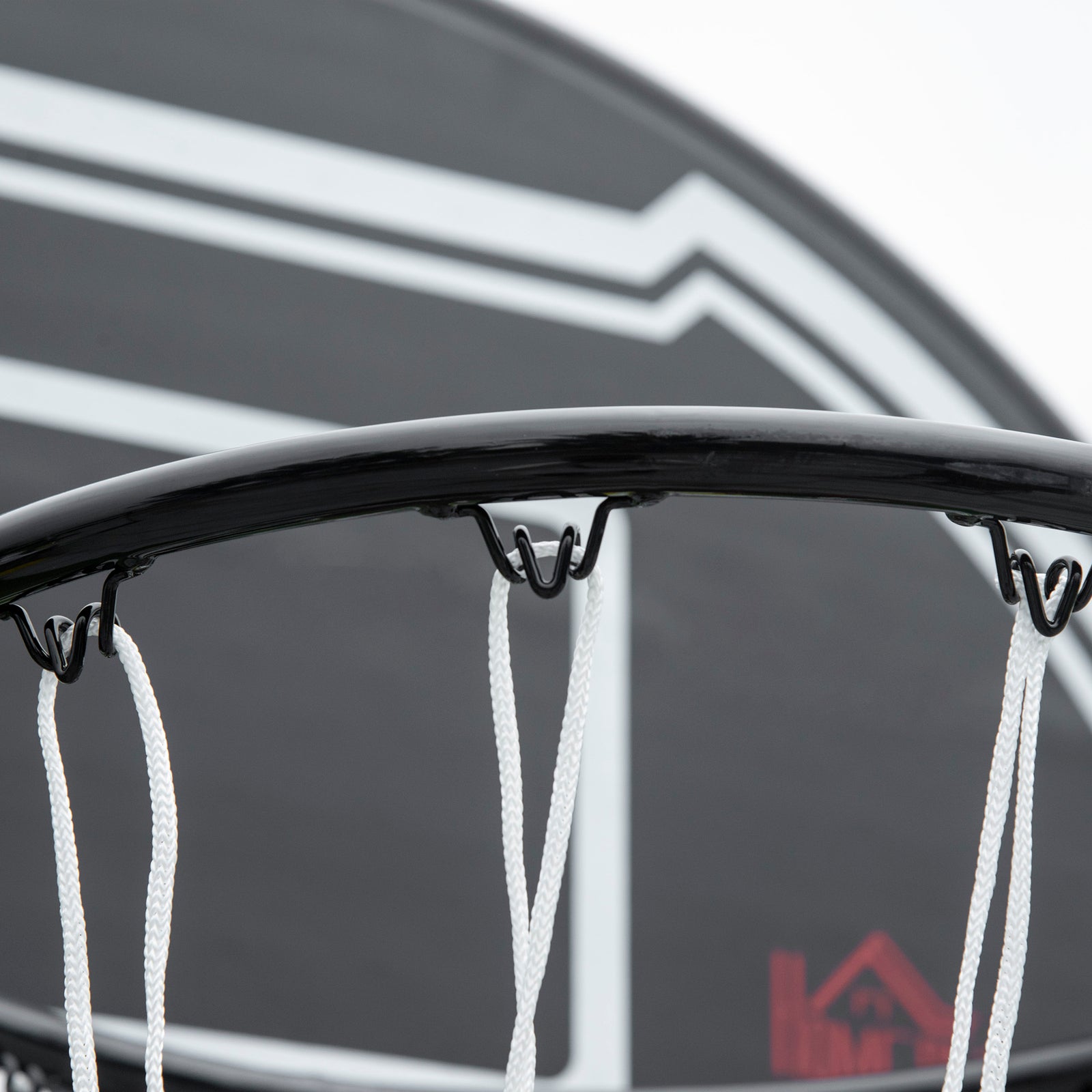 Adjustable Basketball Hoop And Stand 1.6-2.1m Black | Black
