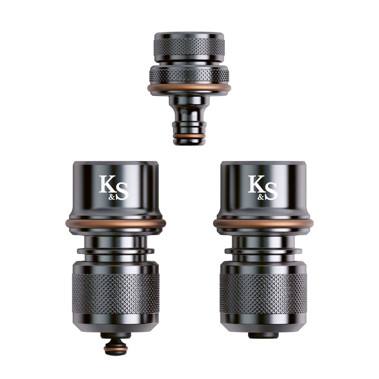 Metal Connector Set - Tap, Hose And Water Stop Connectors