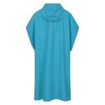 Womens/ladies Lagoon Microfibre Poncho | One Size | Blue
