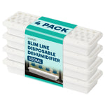 Slim Line Calcium Chloride Moisture Absorber 4 Pack For Home