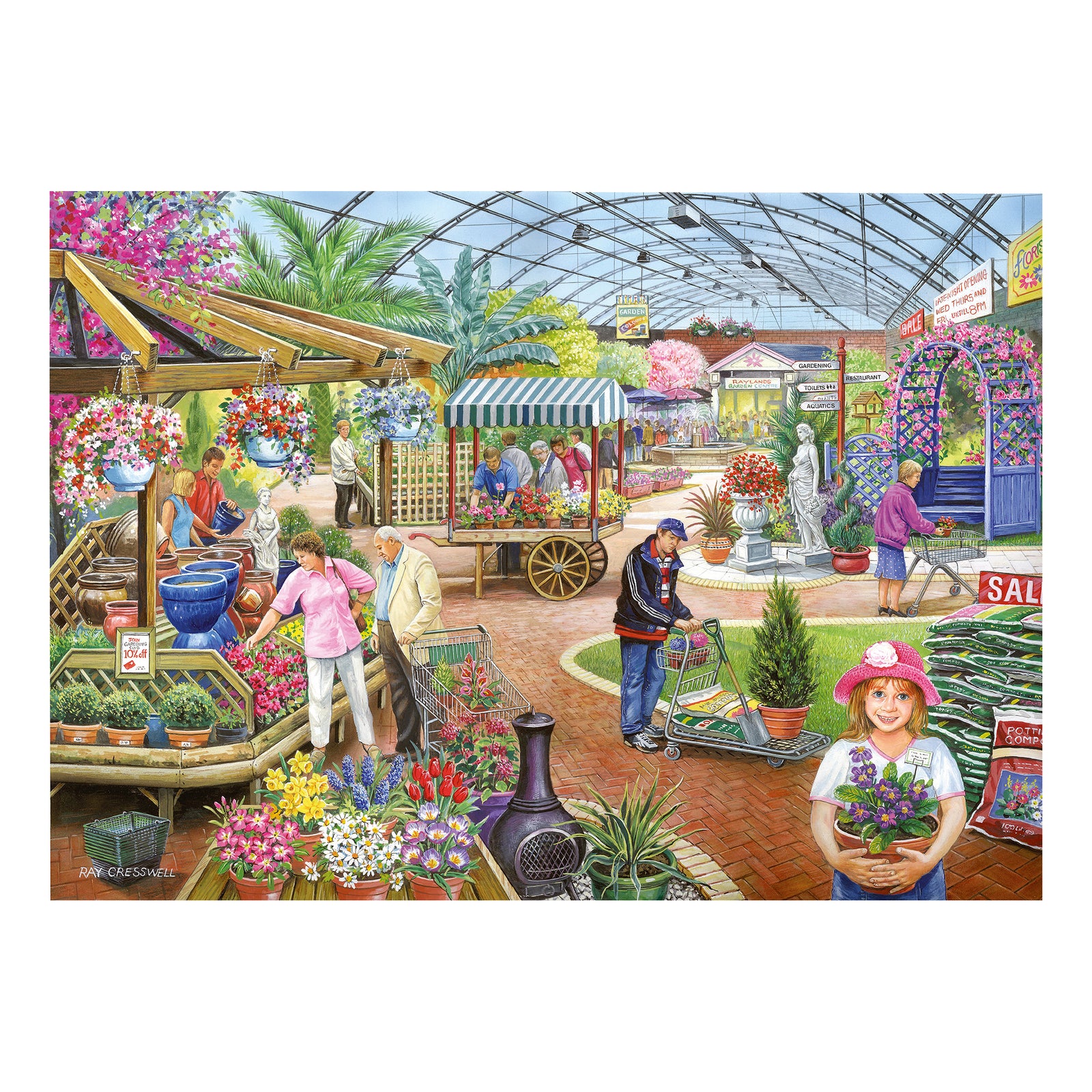 At The Garden Centre Jigsaw - 500 Piece Jigsaw Puzzle For Adults