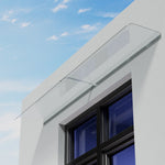 200cm W X 43cm D Transparent Window Door Awning Canopy