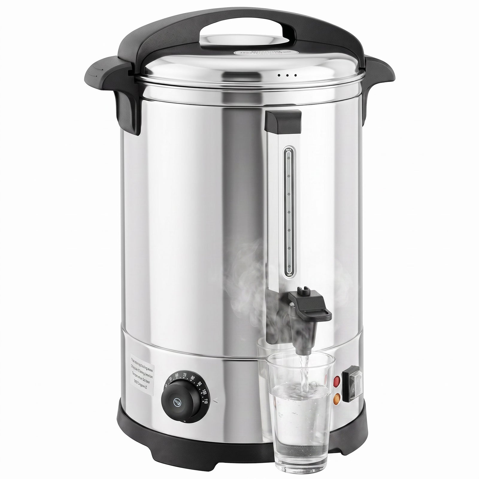 Catering Urn, Stainless Steel Tea Urn With Keep Warm | 6.5L | Silver