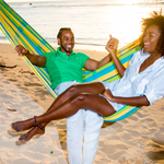 Barbados Lemon Double Cotton Traditional Garden Hammock With Bag