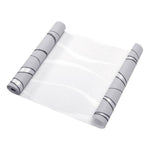 Modern Geometric Wavy Striped Fabric Wallpaper