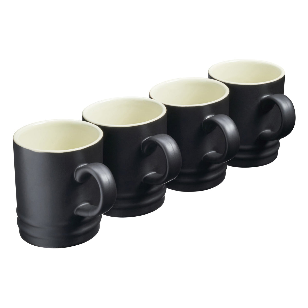 Cooks Professional Stoneware Tea Coffee Mugs 350ml