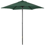 2m Parasol Patio Umbrella With 6 Ribs | Green