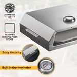 Multi-purpose Barbeque Mini Pizza Oven With Built-in Thermometer