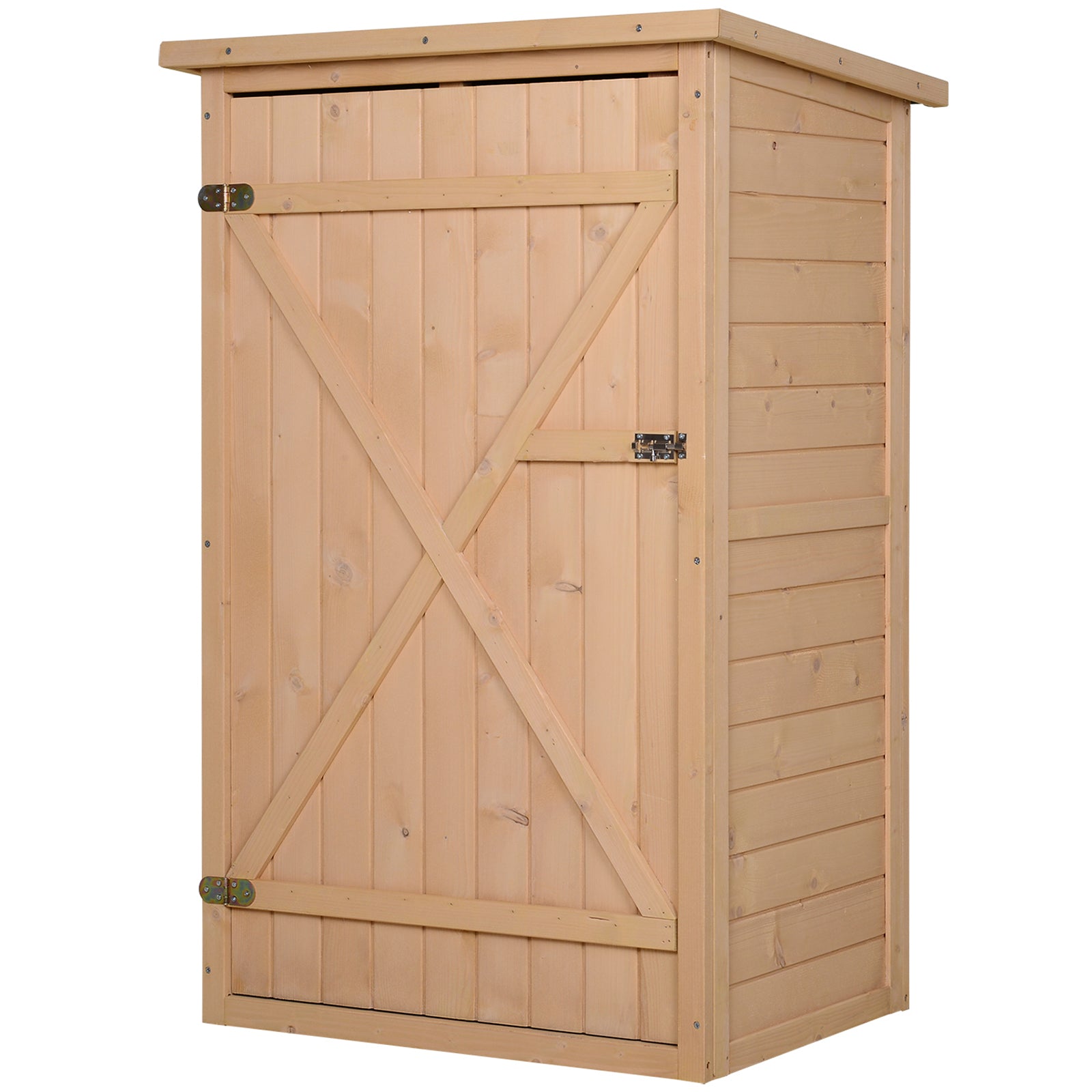 Garden Shed Outdoor Tool Storage With 2 Shelve | Natura