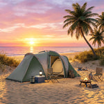 Family Camping Tent 3000mm Waterproof 8-12 Person | Green