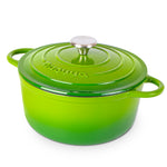 Cast Iron Dutch Oven With Lid Casserole - 24cm (4.7l) | Green