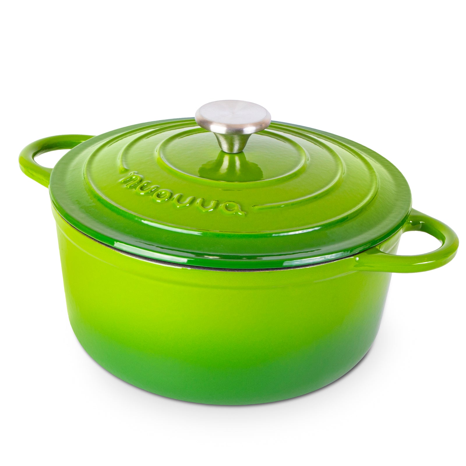 Cast Iron Dutch Oven With Lid Casserole - 24cm (4.7l) | Green