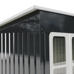 7.3x4ft Heavy Duty Outdoor Metal Garden Shed Lockable Weatherproof Storage Shed For Patio Or Backyard