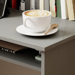 Computer Desk Writing Table Study Workstation Storage | Grey