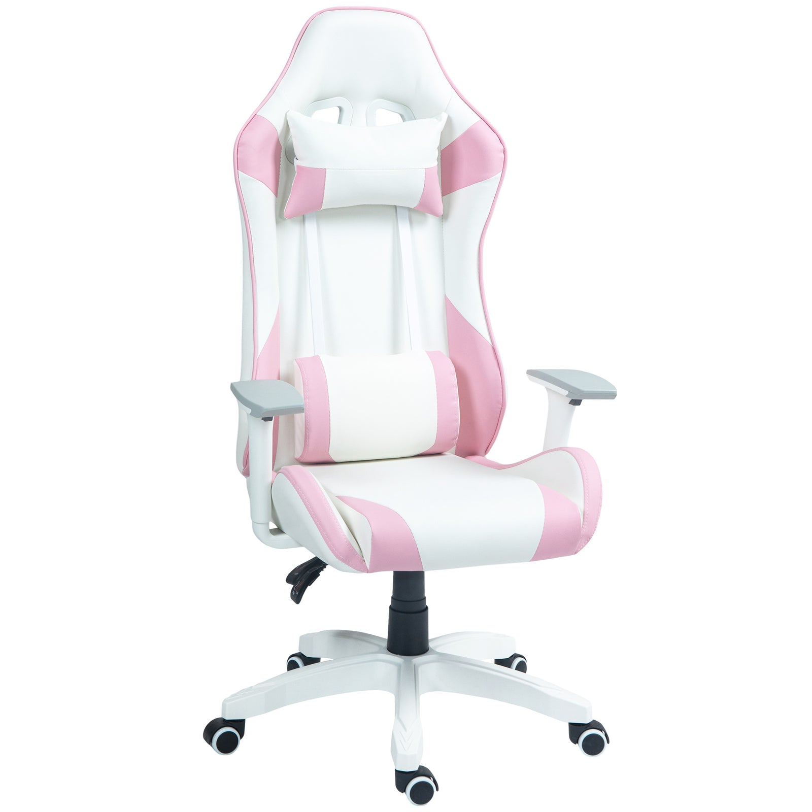Gaming Chair W/ Headrest Support | Pink
