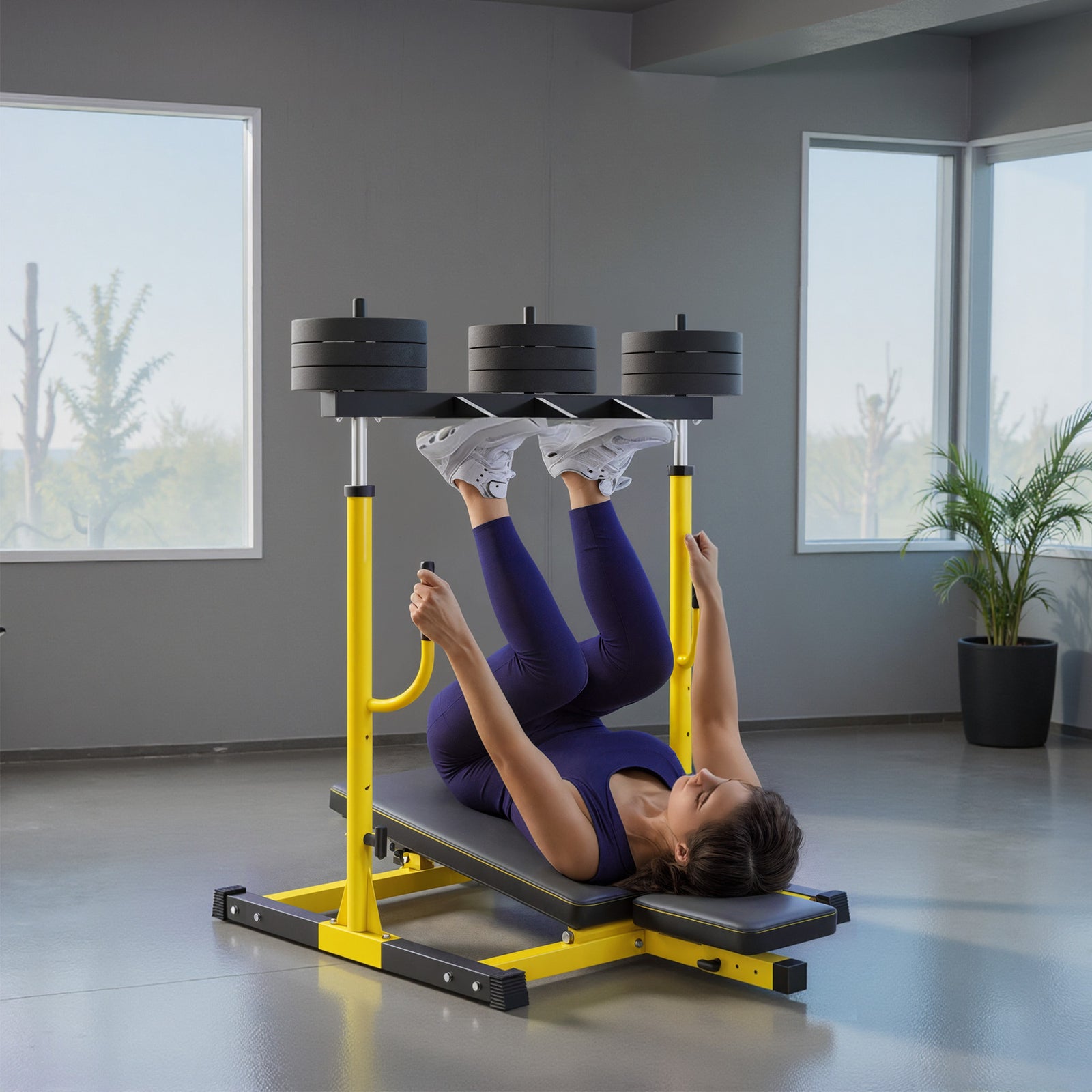 SPORTNOW Vertical Leg Press Machine, Leg Extension Machine