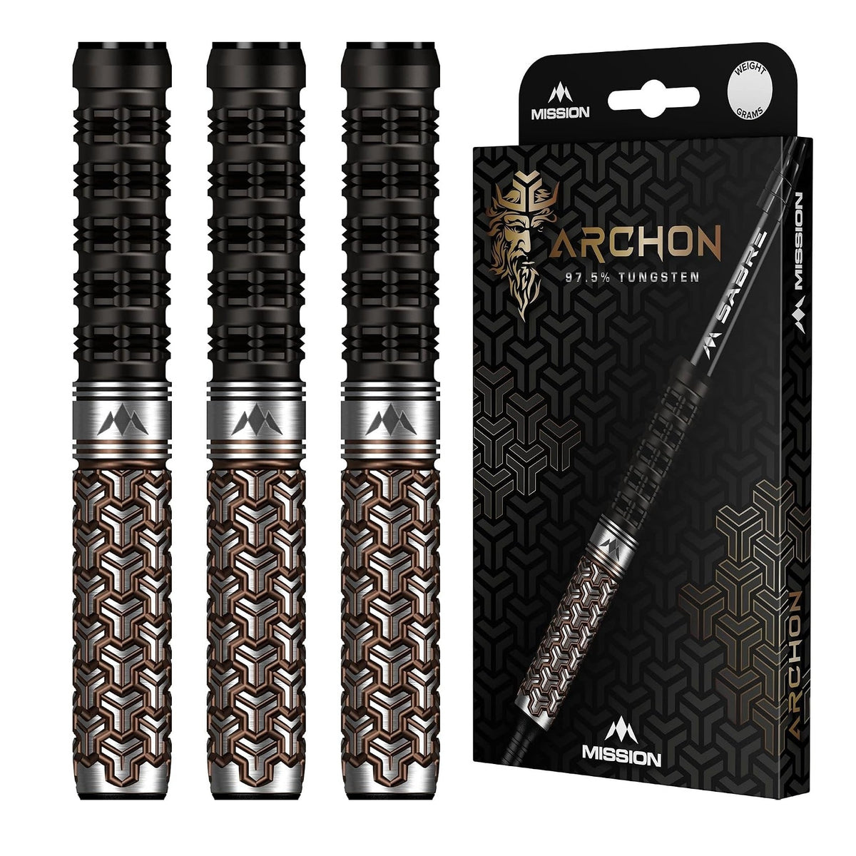 Archon Darts - Steel Tip - 97.5% | 22g | Black