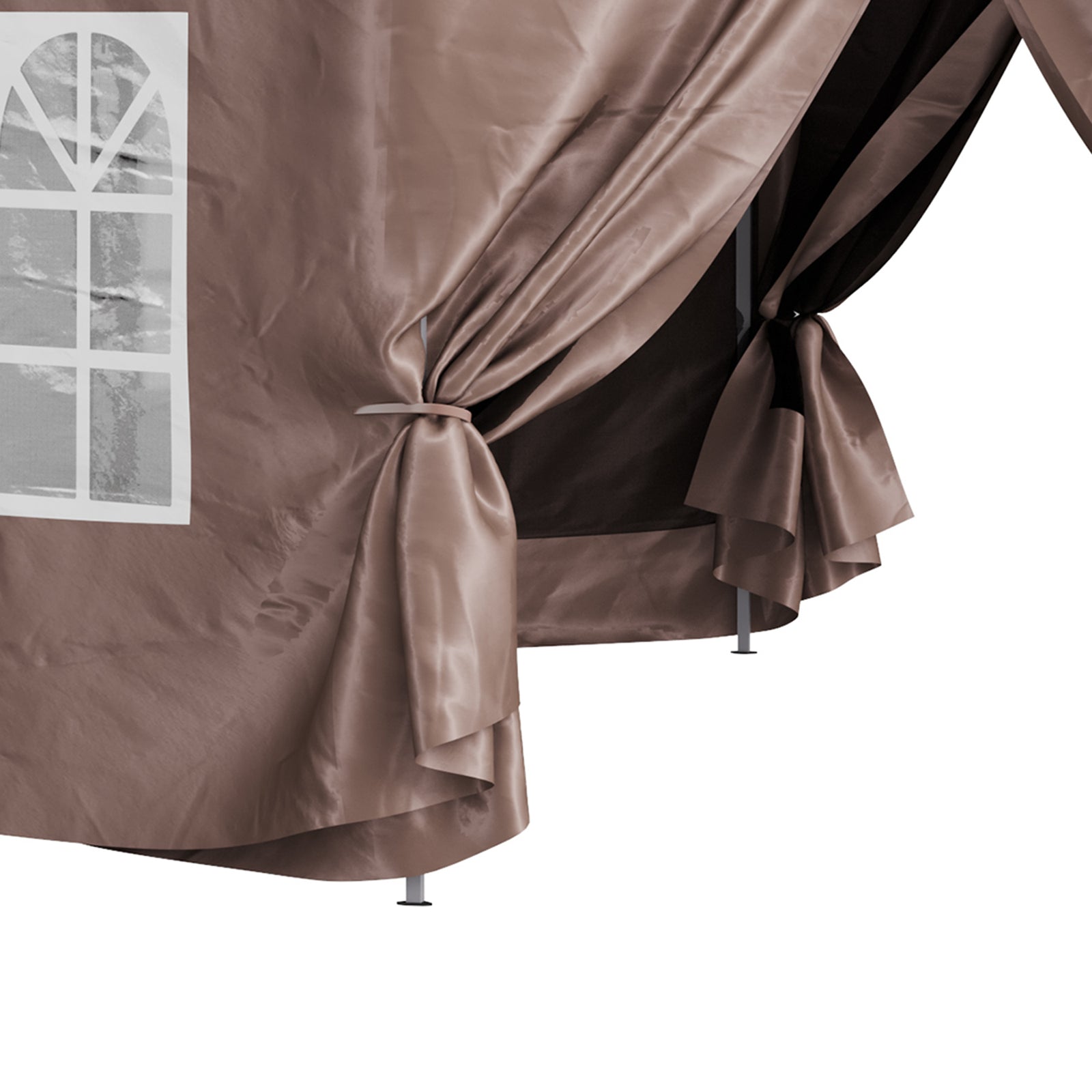 4x4m Garden Gazebo Tent Outdoor Metal Adjust Sun Shade