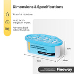 Fineway 300ml Disposable Moisture Absorber Tubs Pack Of 20