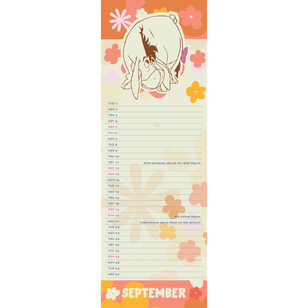 Eeyore 2026 Slim Calendar Official Product