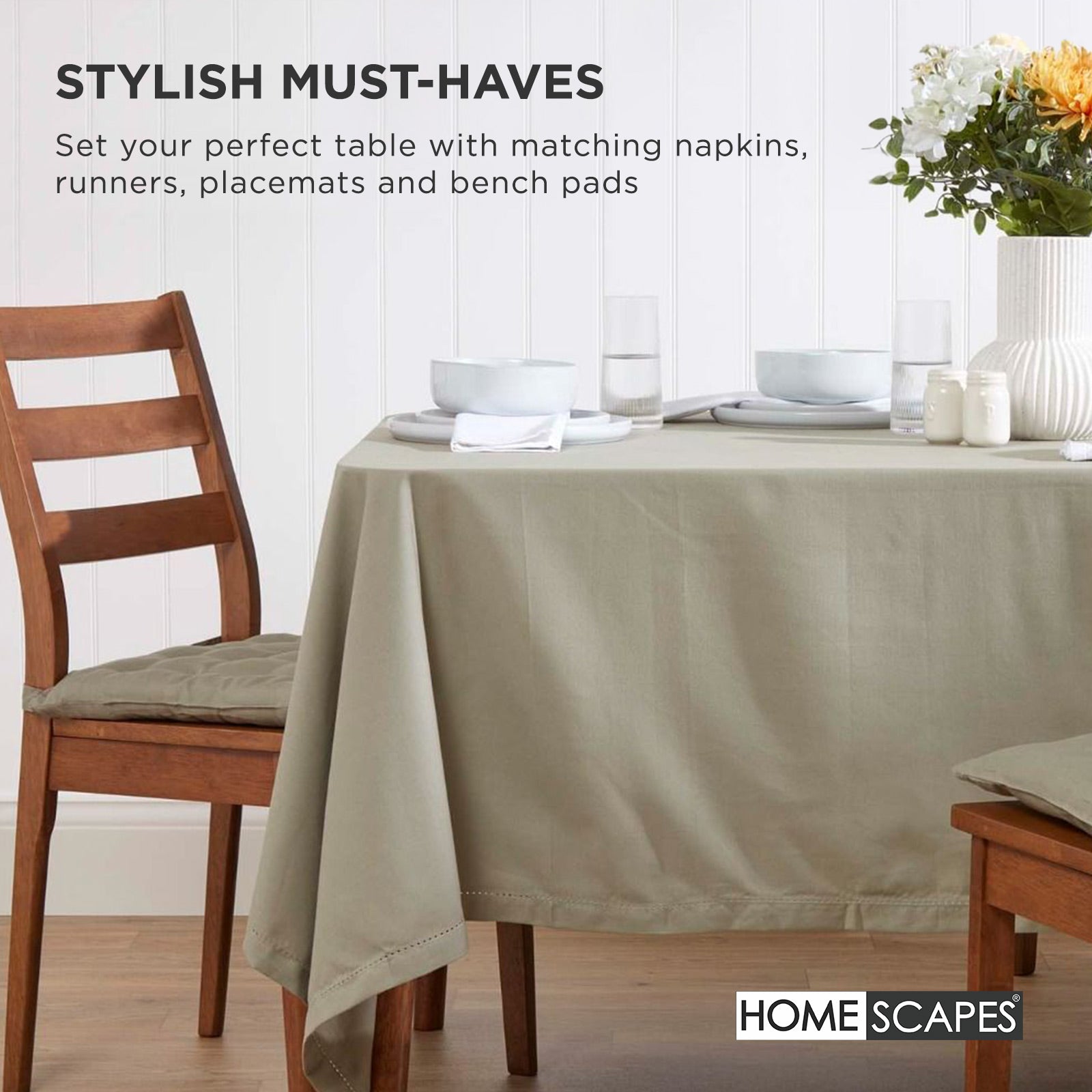 100% Cotton Seat Pads Plain Chair Cushions For Dining Room, Kitchen, Or Outdoor Garden Use | Set-of-4 | Grey
