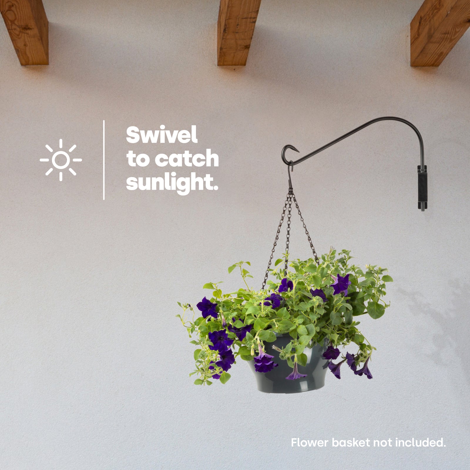 14" Swivel Hanging Basket